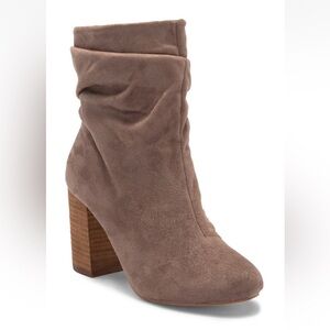 Catherine Malandrino Ida Ruched Boot, Suede Taupe